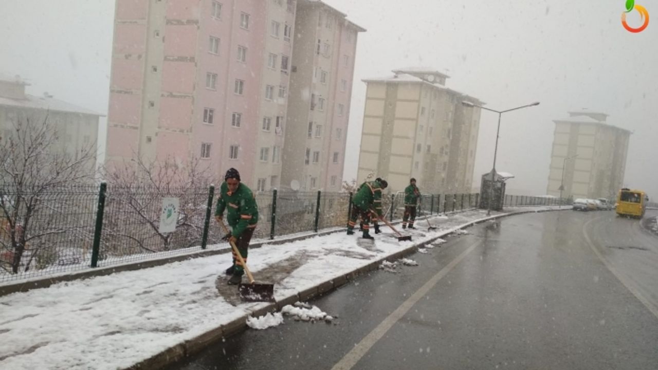 Malatya'ya yılın ilk karı düştü