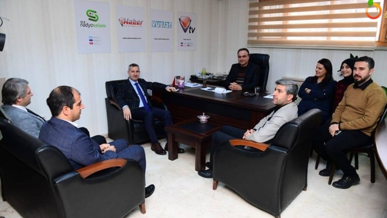 Başkan Çınar'dan Vuslat TV'nin Yeni Yönetimine Ziyaret