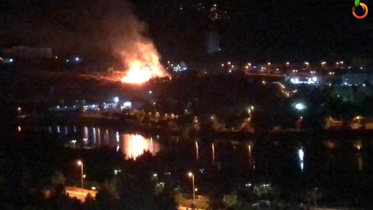 Orduzu Pınarbaşında Çıkan Yangın Korkuttu