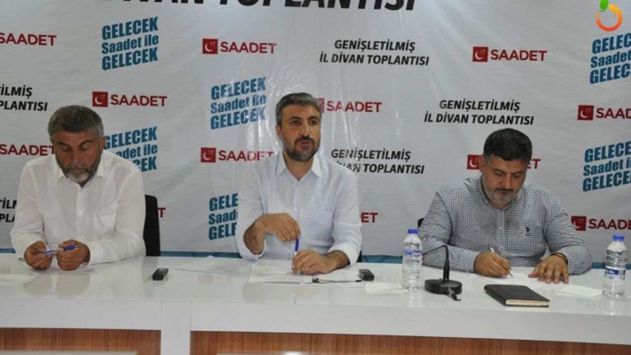 Saadet Partisi Temmuz ayı İl Divan Toplantısı Yapıldı