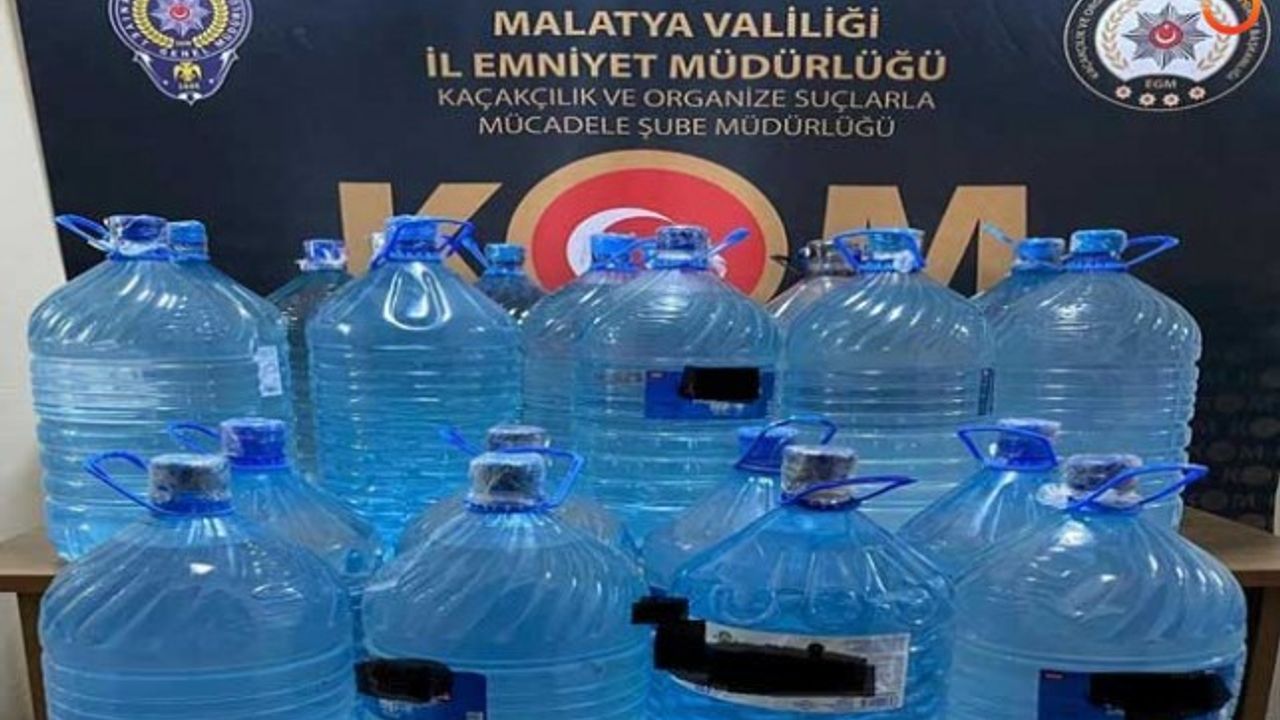 447 litre el yapımı sahte içki ele geçirildi