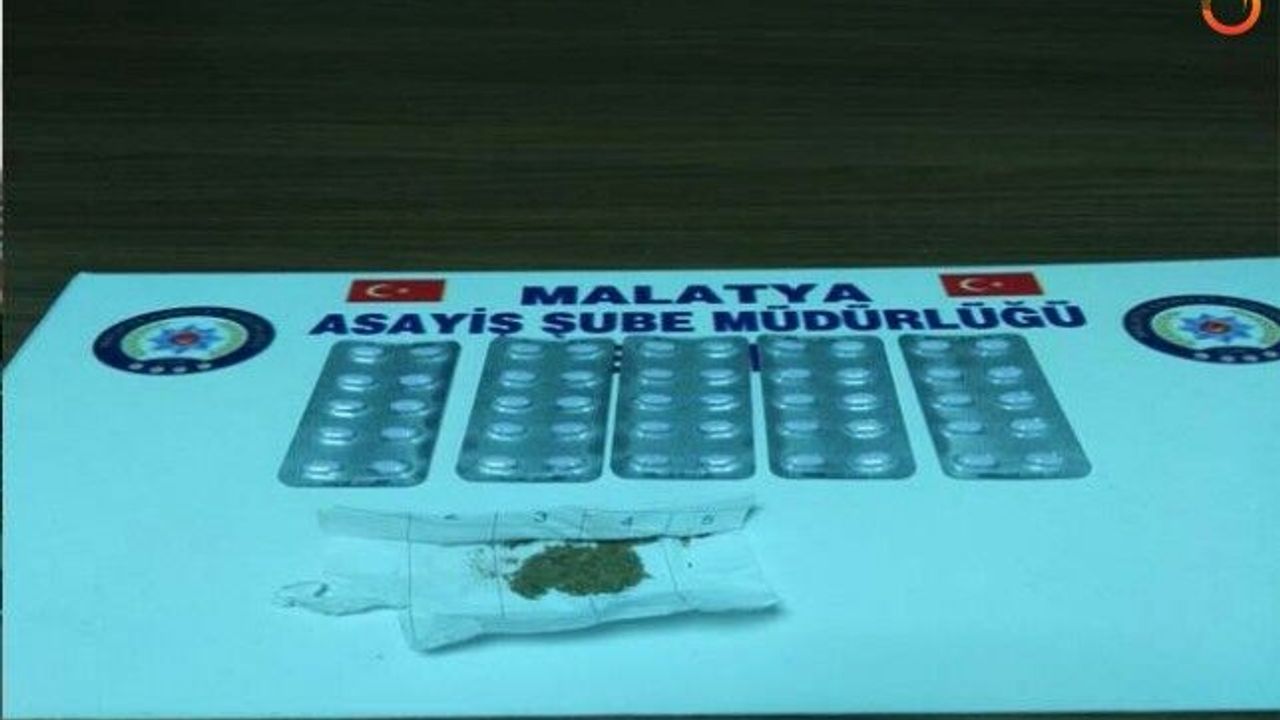 Malatya'da Xanax isimli uyuşturucu madde ele geçirildi