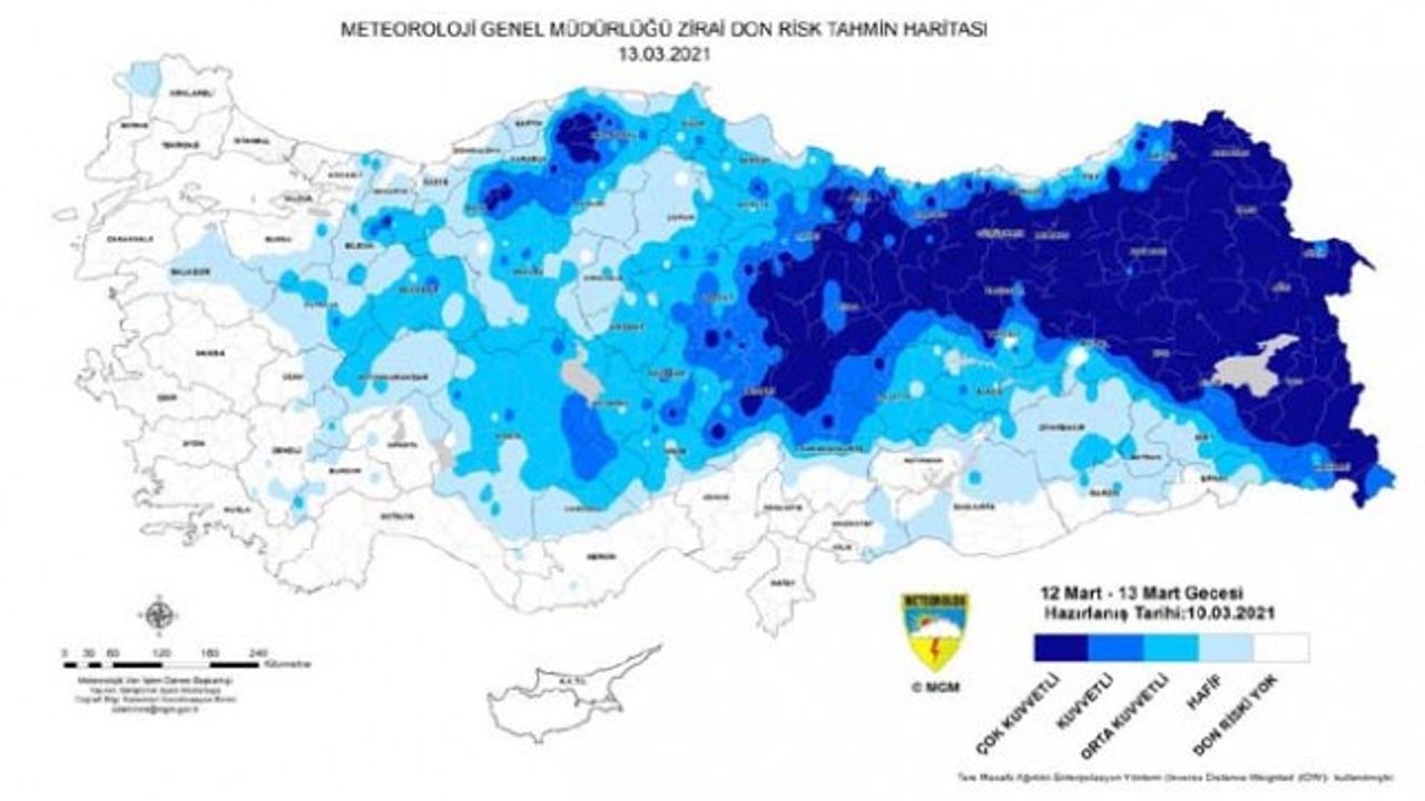 Meteorolojiden Malatya İçin Don Uyarısı