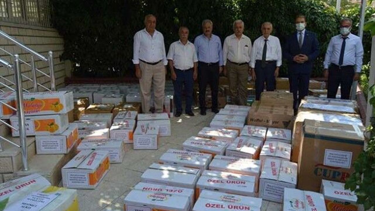 Malatya esnaf camiasından sel bölgesine yardım