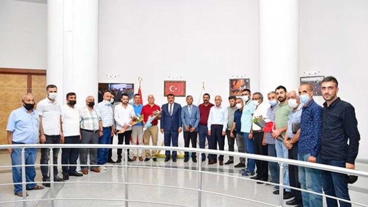 Minibüsçü ve Servisçilerden Başkan Gürkan’a Teşekkür Ziyareti