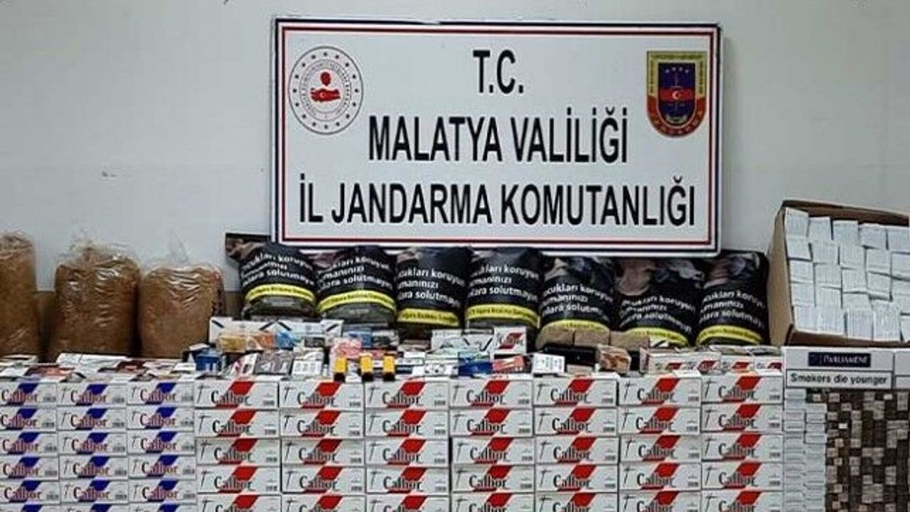 Malatya'da uyuşturucu ve kaça sigara ele geçirildi