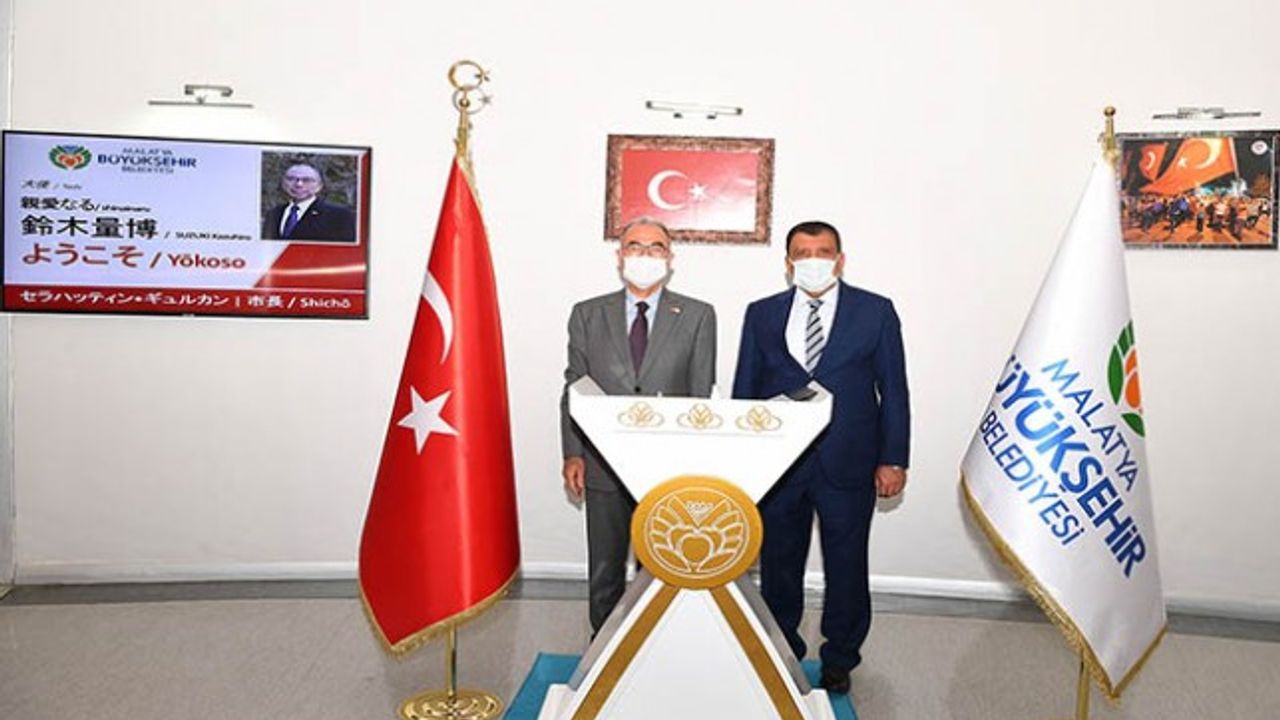 Başkan Gürkan, Japonya Büyükelçisi Suzuki Kazuhiro’yu makamında ağırladı