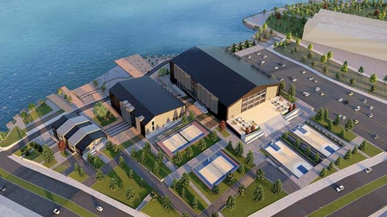 Başkan Gürkan, Orduzu Bölgesinde Yapılan Spor Kompleksi Çalışmalarını İnceleyen