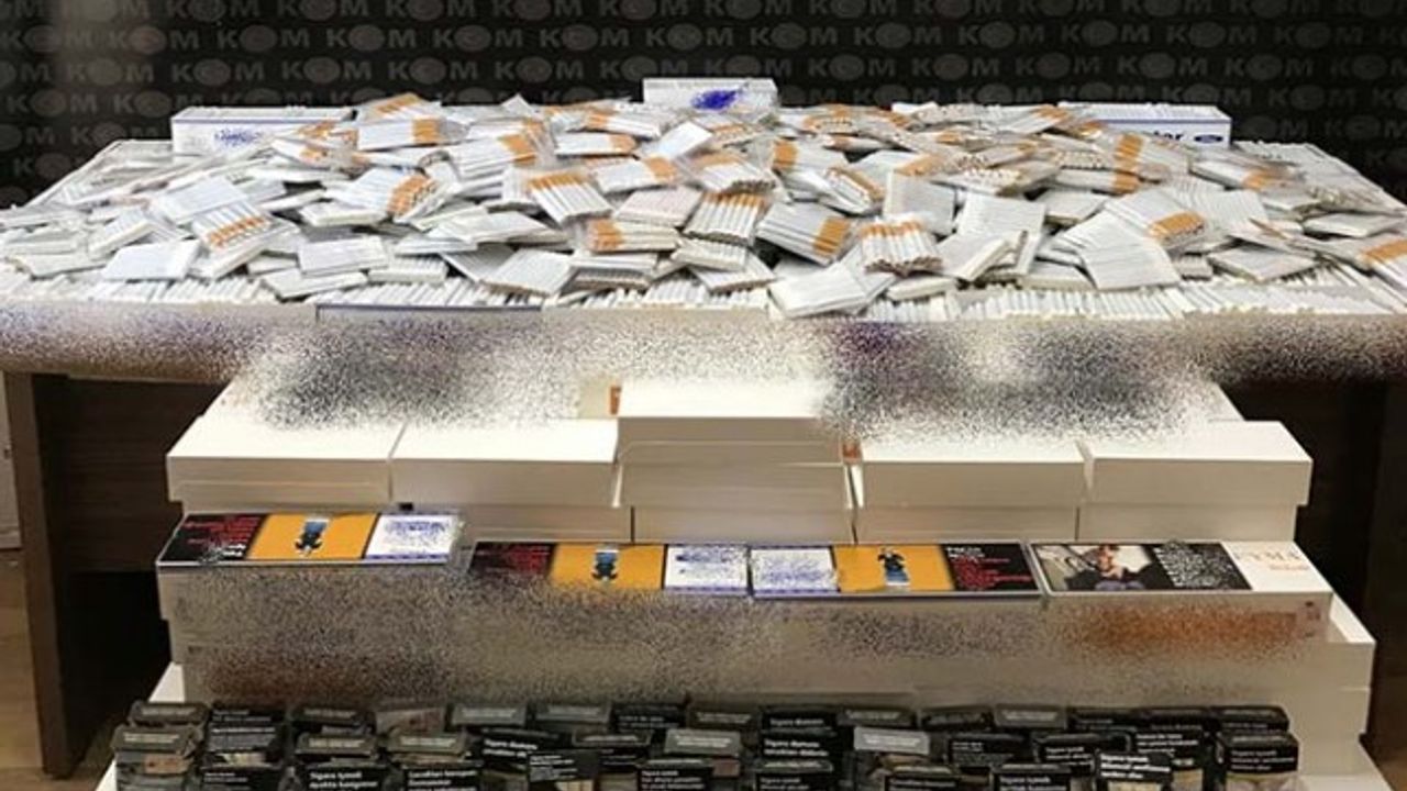 Makaron ve gümrük kaçağı sigara sarma kâğıdı ele geçirildi