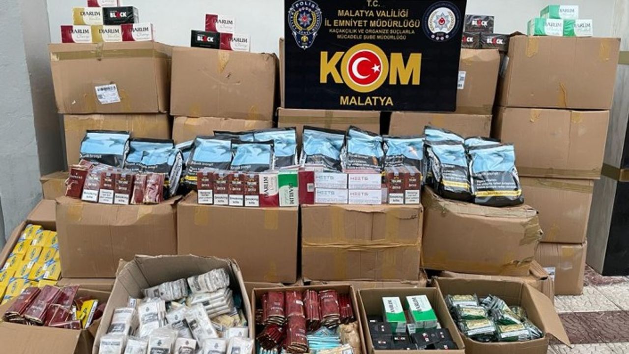 Malatya Çok Sayıda Gümrük Kaçağı Ürün Ele Geçirdi
