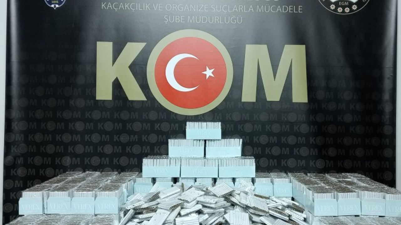 Malatya'da 30.000 adet/dal bandrolsüz içi tütün doldurulmuş makaron ele geçirildi