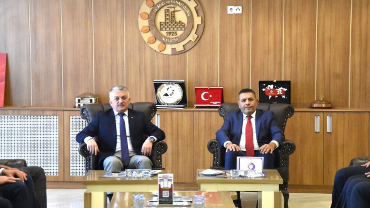 Vali Yazıcı, Malatya Ticaret ve Sanayi Odası’na ziyarette bulundu