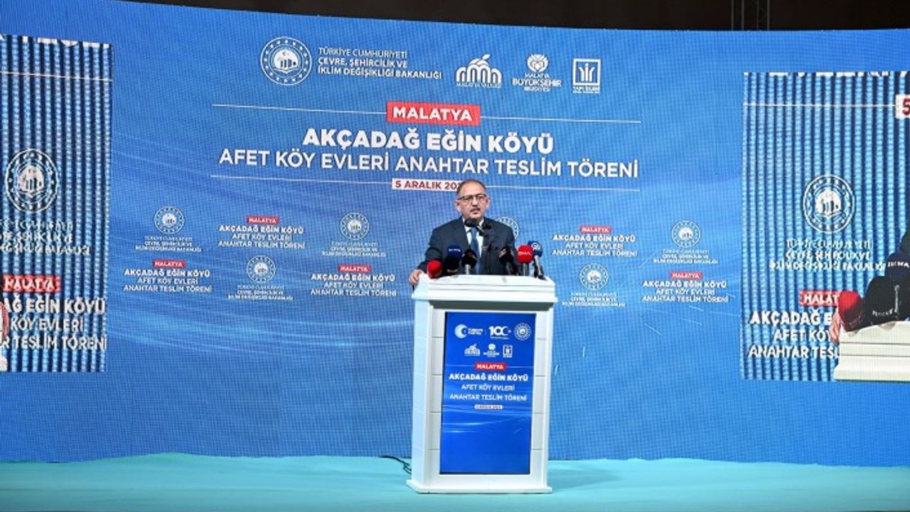 Afet Köy Evleri Anahtar Teslim Töreni Düzenlendi