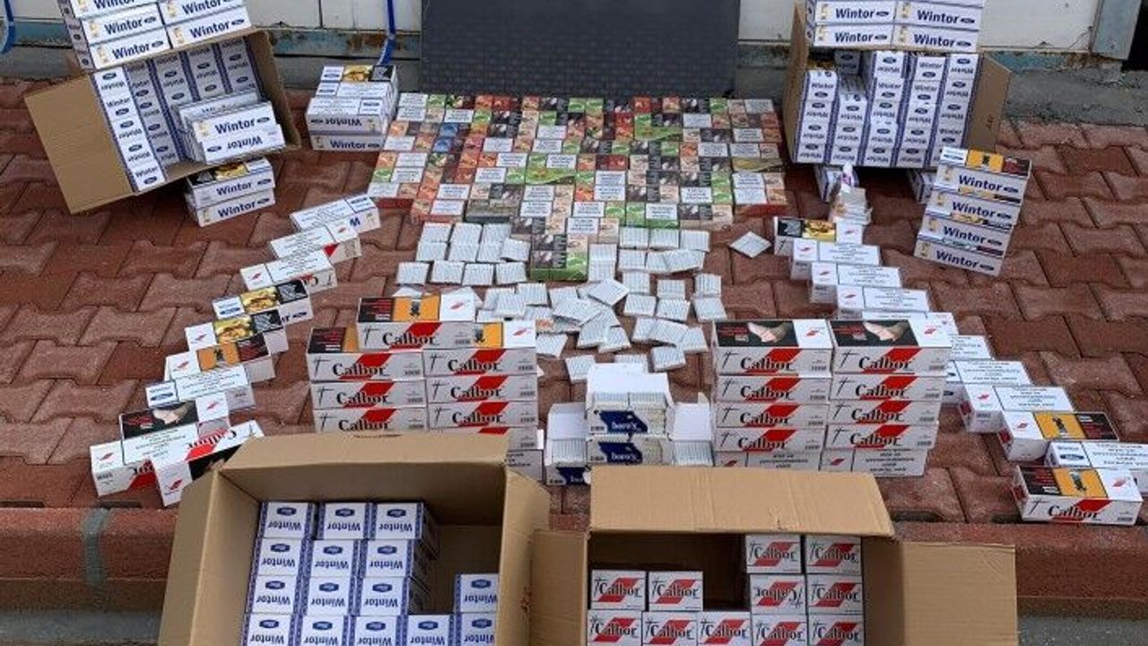 778 bin adet kaçak makaron ele geçirildi