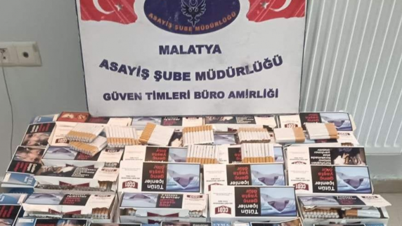 Malatya'da 120.000 adet gümrük kaçağı sigara ele geçirildi