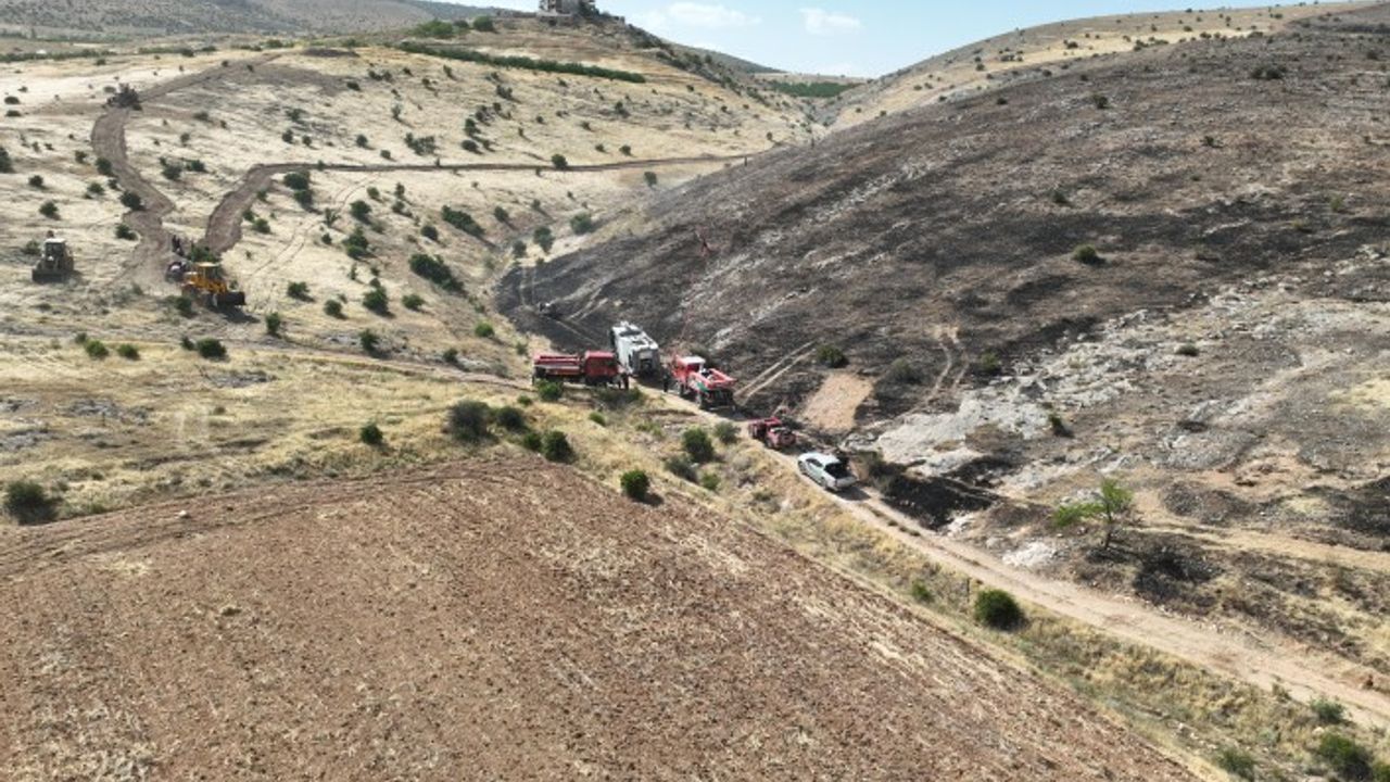 Yangında 2000 Dönüm Arazi Zarar Gördü