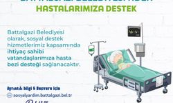 Battalgazi Belediyesi'nden Hasta Bezi Desteği
