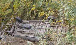 Malatya'da Kontrolden Çıkan Minibüs Devrildi