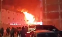 İşçilerin Kaldığı Konteynerde Yangın