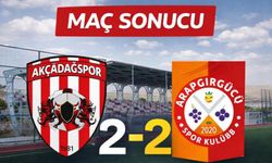 Akçadağspor ile Arapgir Gücü 2-2 Berabere Kaldı