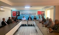 CHP Malatya'da İlçe Başkanları Toplantısı Gerçekleştirildi