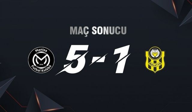 Maç Sonucu: Manisa FK 5-1Yeni Malatyaspor 5-1