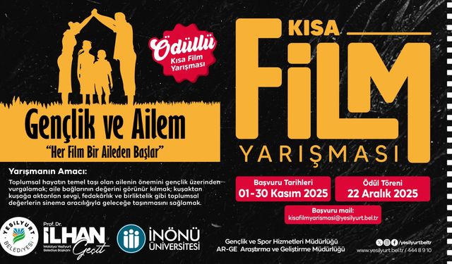 Yeşilyurt Belediyesi'nden Ödüllü Kısa Film Yarışması