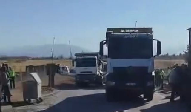 Malatya'da Hafriyat Kamyonları Kontak Kapattı
