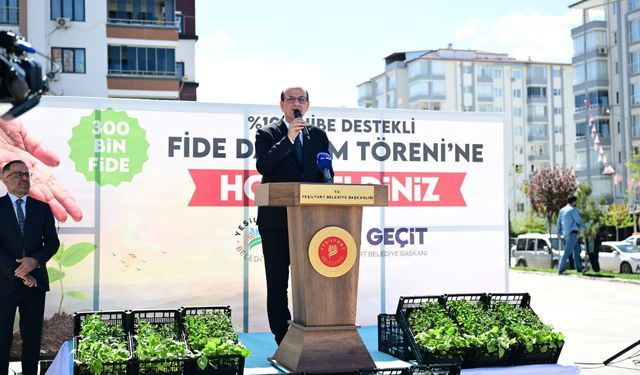 300 Bin Sebze Fidesi Çiftçilere Dağıtıldı