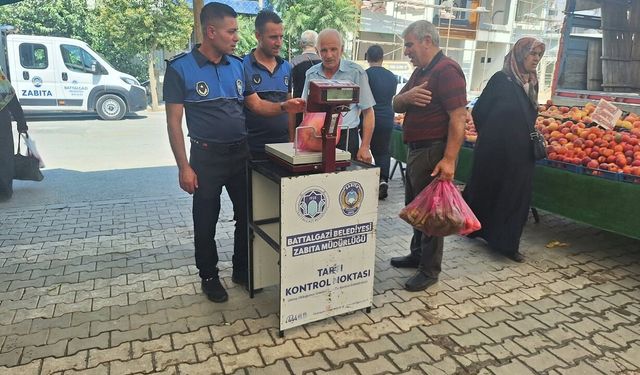 Battalgazi’deki Semt Pazarlarında Denetim Sürüyor