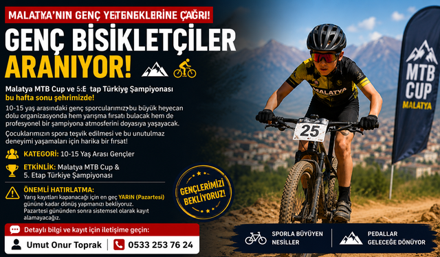 Malatya'da Genç Bisikletçiler Aranıyor