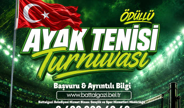 Battalgazi’de Ayak Tenisi Turnuvası