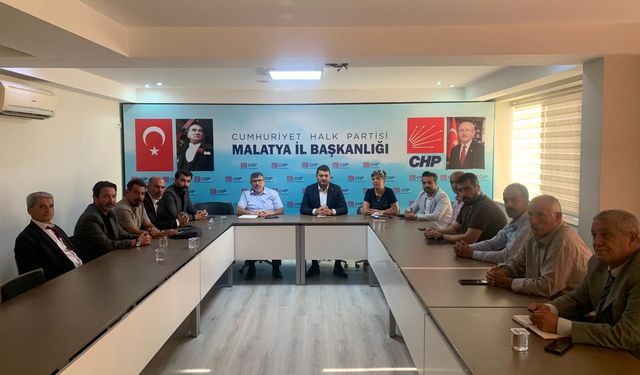 CHP Malatya'da İlçe Başkanları Toplantısı Gerçekleştirildi