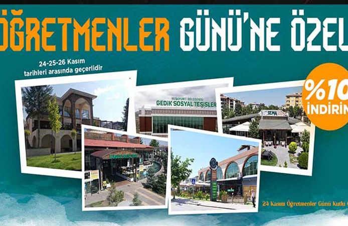 Yeşilyurt Belediyesi’nden Öğretmenler Günü’ne Özel İndirim Sürprizi