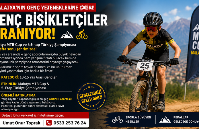 Malatya'da Genç Bisikletçiler Aranıyor