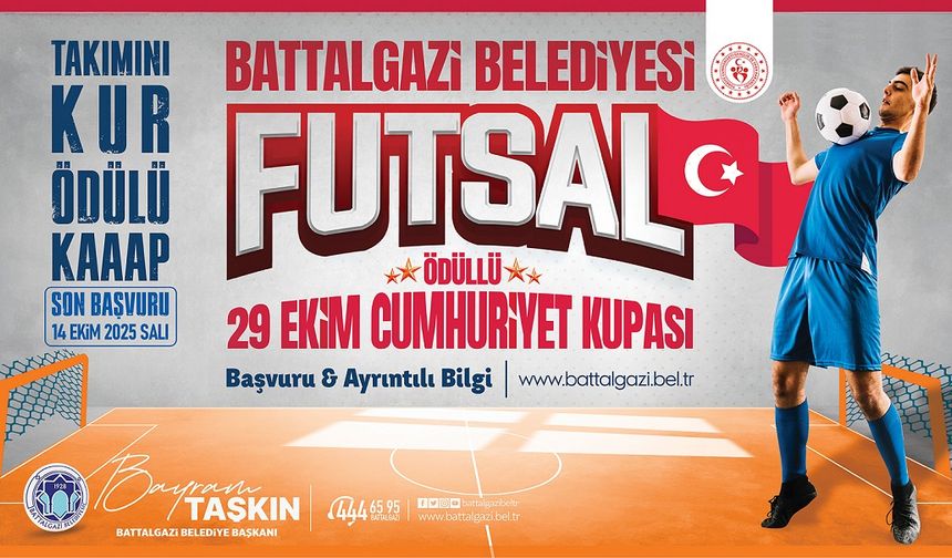 Futsal '29 Ekim Cumhuriyet Kupası' İçin Başvurular Başladı