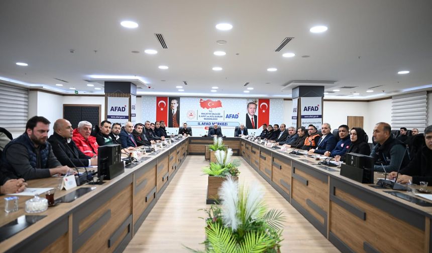Vali Seddar Yavuz Başkanlığında Afet Koordinasyon Toplantısı Yapıldı