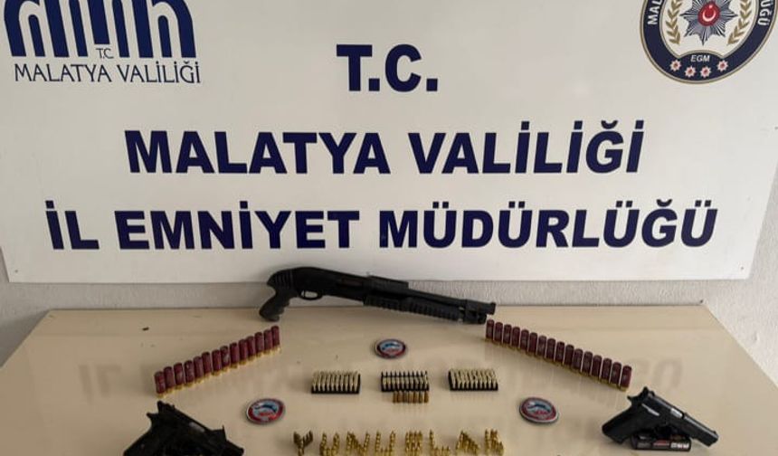 Malatya’da Ruhsatsız Silah Operasyonu