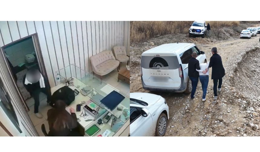 Malatya’da Kuyumcu Soygunu Kamerada