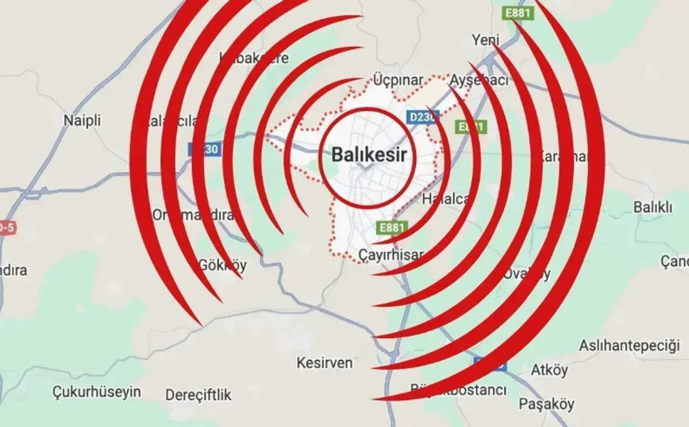 Balıkesir'deki 6.1 Büyüklüğündeki Deprem İstanbul ve İzmir'de Hissedildi
