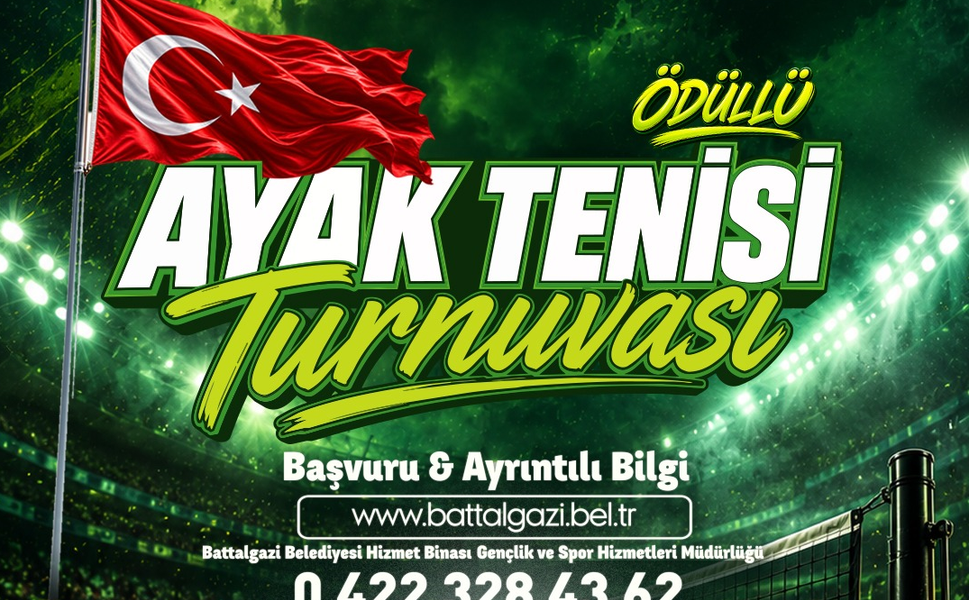 Battalgazi’de Ayak Tenisi Turnuvası