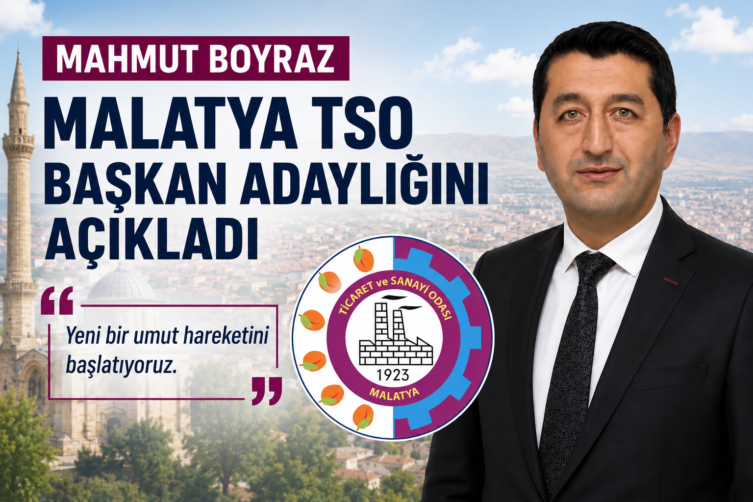 Mahmut Boyraz TSO'ya Aday