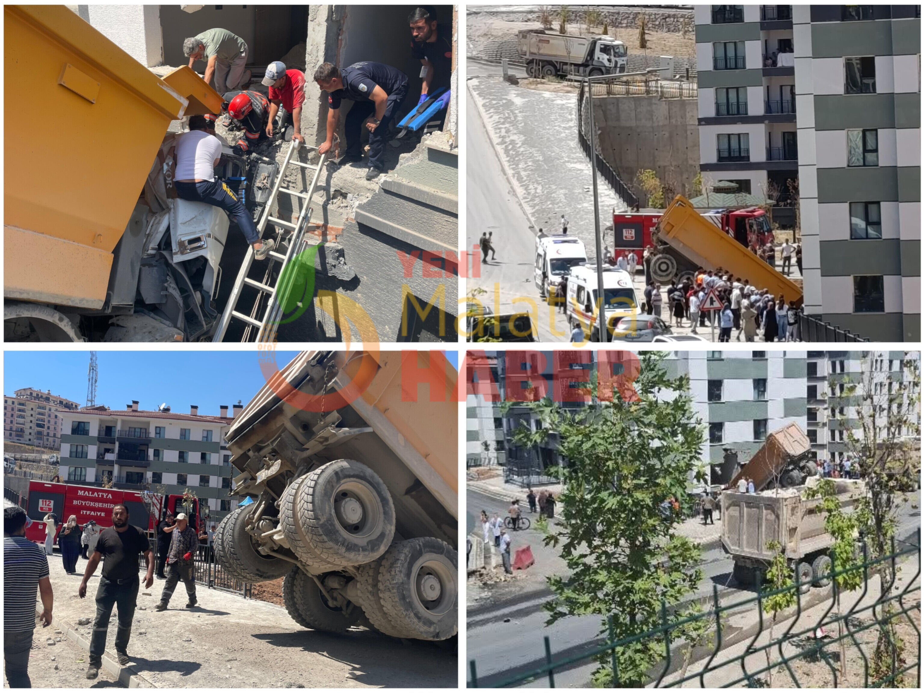 İkizce'de Kamyon Evin Duvarına Girdi