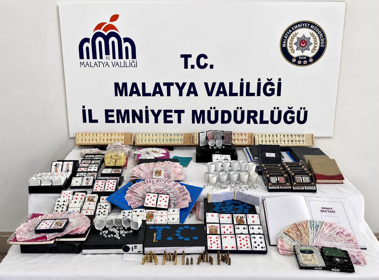 Malatya’da Kumar Operasyonu: 12 Şüpheli Yakalandı