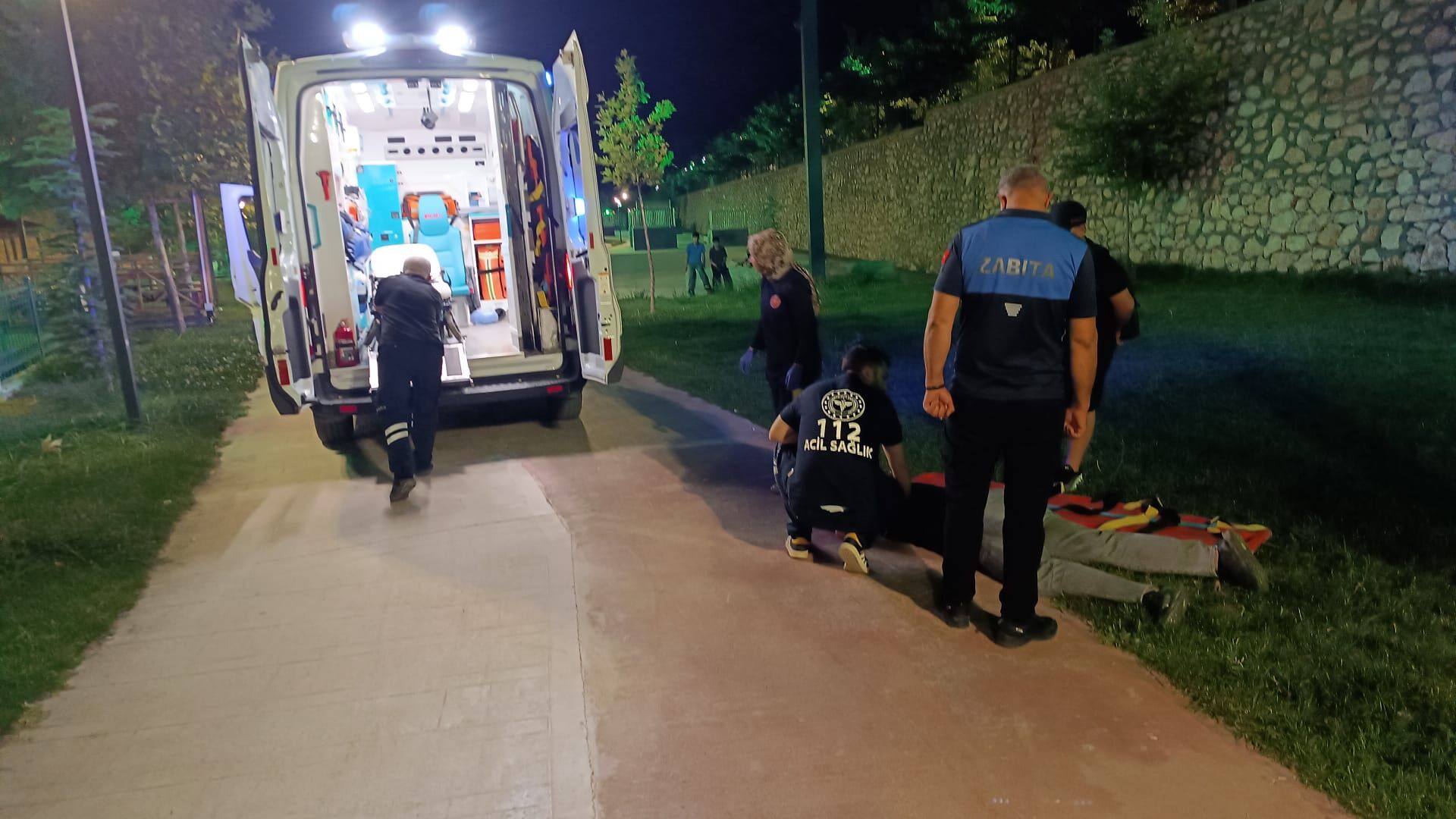 Derme Deresi Parkı’nda Yaralanan Vatandaşa Belediye Ekiplerinden Hızlı Müdahale